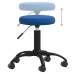 Silla de oficina giratoria de terciopelo azul