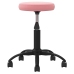 Silla de oficina giratoria de terciopelo rosa