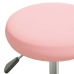 Silla de oficina giratoria de terciopelo rosa