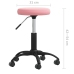 Silla de oficina giratoria de terciopelo rosa