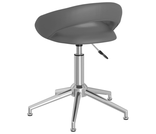 Sillas comedor giratorias 2 unidades cuero sintético gris