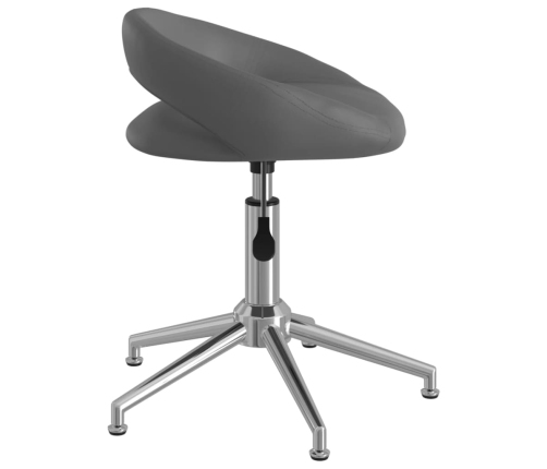 Sillas comedor giratorias 2 unidades cuero sintético gris