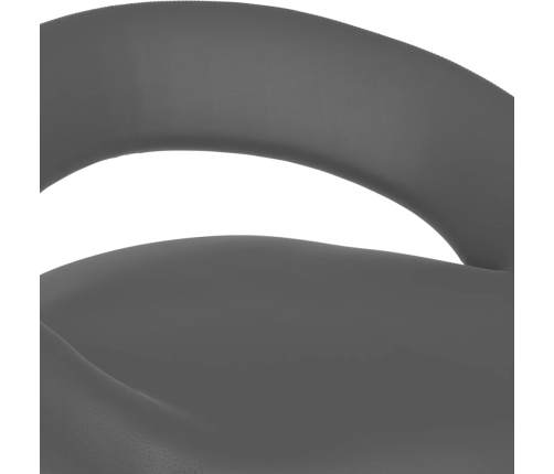 Sillas comedor giratorias 2 unidades cuero sintético gris