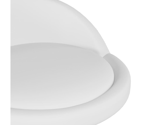 Taburetes de cocina 2 unidades cuero sintético blanco