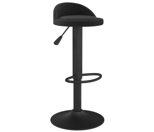 Taburete de cocina de terciopelo negro