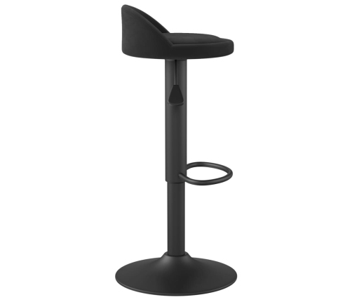 Taburete de cocina de terciopelo negro