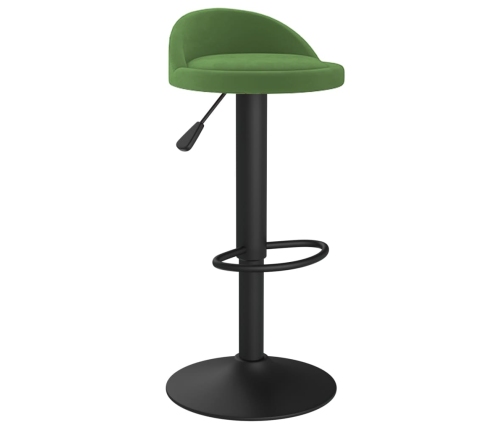 Taburete de cocina de terciopelo verde oscuro
