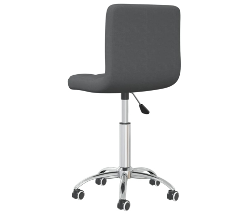 Silla de oficina giratoria tela gris oscuro