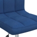 Silla de oficina giratoria de tela azul