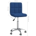 Silla de oficina giratoria de tela azul