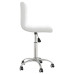 Silla de oficina giratoria de cuero sintético blanco