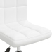 Silla de oficina giratoria de cuero sintético blanco