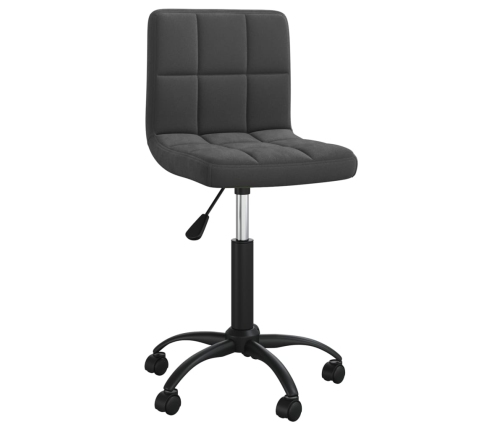 Silla de oficina giratoria de terciopelo negro