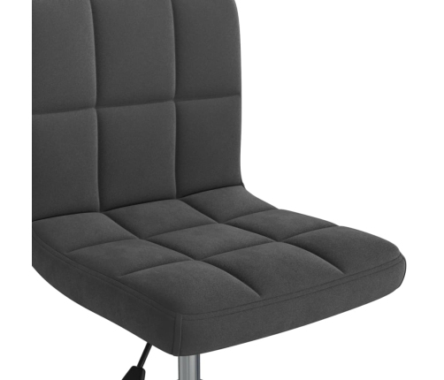 Silla de oficina giratoria de terciopelo negro