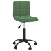 Silla de oficina giratoria de terciopelo verde oscuro