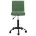 Silla de oficina giratoria de terciopelo verde oscuro