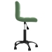 Silla de oficina giratoria de terciopelo verde oscuro