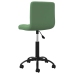 Silla de oficina giratoria de terciopelo verde oscuro