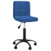 Silla de oficina giratoria de terciopelo azul