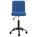 Silla de oficina giratoria de terciopelo azul