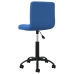 Silla de oficina giratoria de terciopelo azul