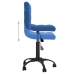 Silla de oficina giratoria de terciopelo azul