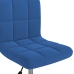 Silla de oficina giratoria de terciopelo azul