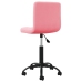 Silla de oficina giratoria de terciopelo rosa