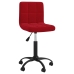 Silla de oficina giratoria de terciopelo rojo tinto