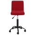 Silla de oficina giratoria de terciopelo rojo tinto