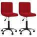 Sillas de comedor giratorias 2 uds terciopelo rojo vino tinto