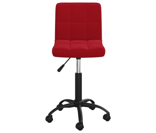Sillas de comedor giratorias 2 uds terciopelo rojo vino tinto