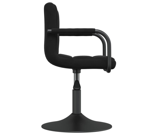 Taburete de cocina de terciopelo negro