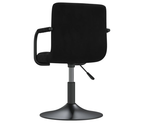 Taburete de cocina de terciopelo negro
