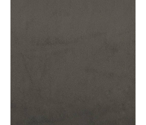 Taburete de cocina de terciopelo gris oscuro
