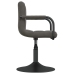 Sillas de comedor giratorias 2 unidades terciopelo gris oscuro