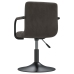 Sillas de comedor giratorias 2 unidades terciopelo gris oscuro