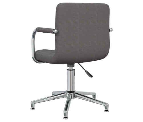 Silla de oficina giratoria tela gris oscuro