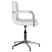 Silla de oficina giratoria de cuero sintético blanco