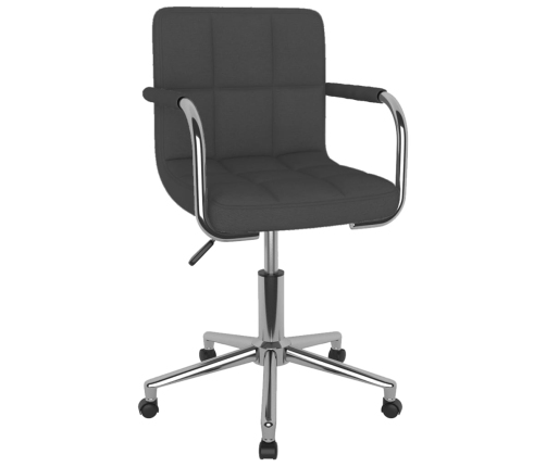 Silla de oficina giratoria tela gris oscuro