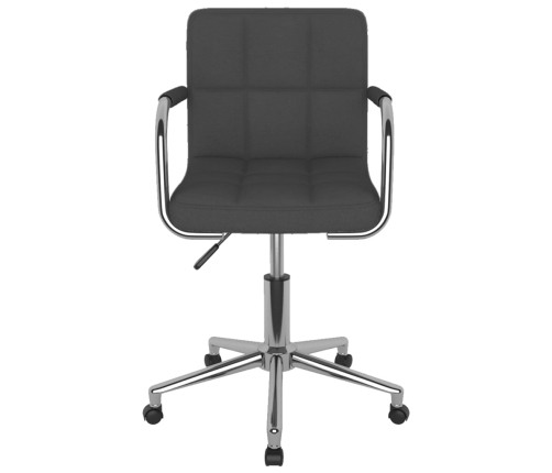 Silla de oficina giratoria tela gris oscuro