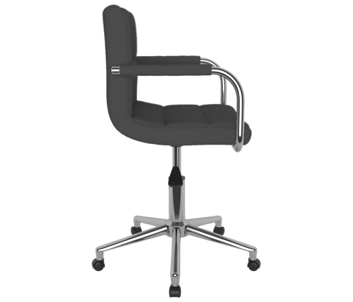 Silla de oficina giratoria tela gris oscuro