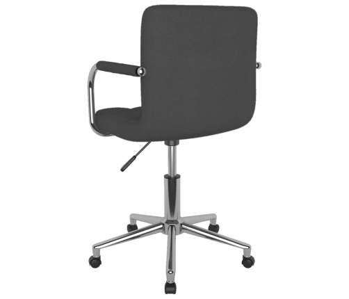 Silla de oficina giratoria tela gris oscuro