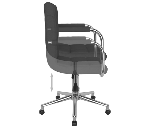 Silla de oficina giratoria tela gris oscuro