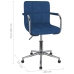 Silla de oficina giratoria de tela azul