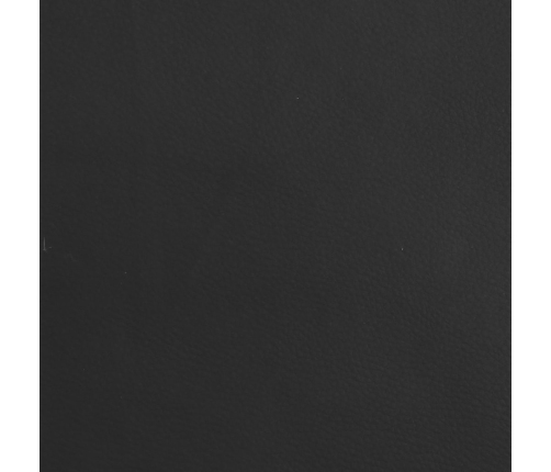 Taburete de cocina de acero cromado y cuero artificial negro