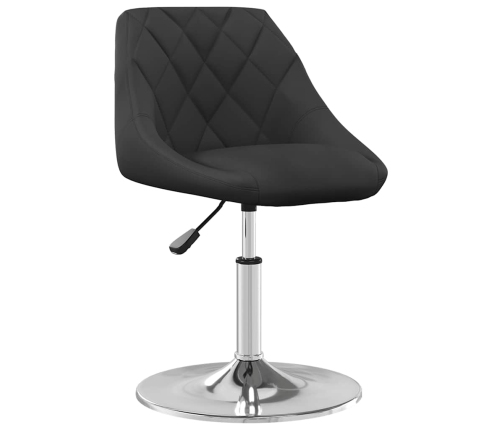 Sillas de comedor giratorias 2 uds terciopelo negro