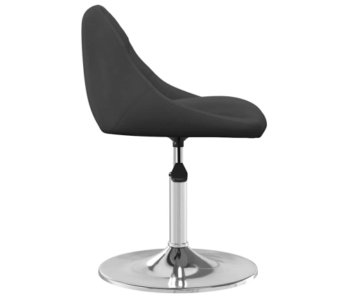Sillas de comedor giratorias 2 uds terciopelo negro