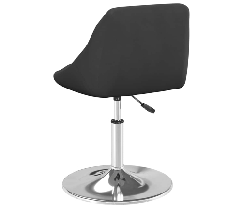 Sillas de comedor giratorias 2 uds terciopelo negro