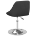 Sillas de comedor giratorias 2 uds terciopelo negro
